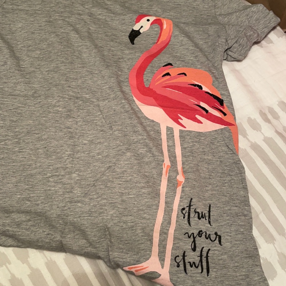 Kate Spade flamingo shirt XS